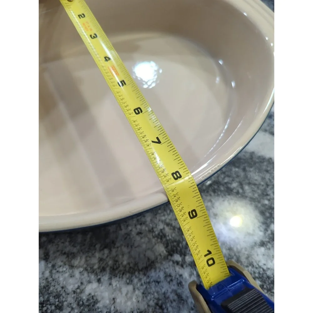 Le Creuset Stoneware Oval Baker Casserole in Blue Hertitage Collection
